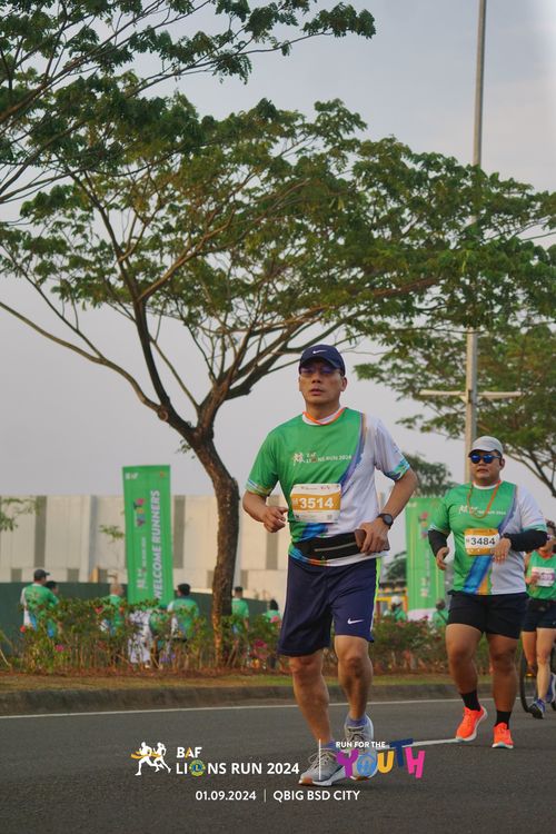Race photo from BAF LIONS RUN 2024