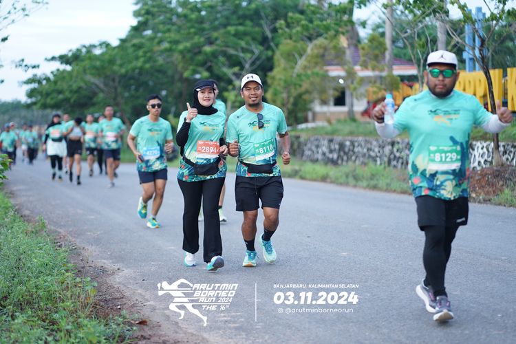 Race photo from Arutmin Borneo Run 2024