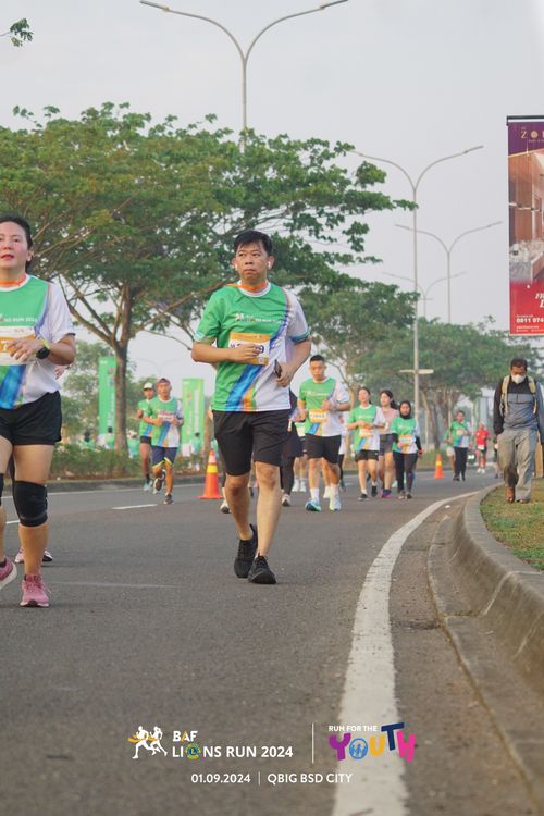 Race photo from BAF LIONS RUN 2024