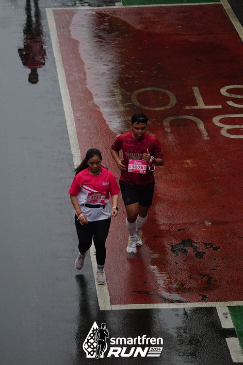 Race photo from Smartfren Run 2024