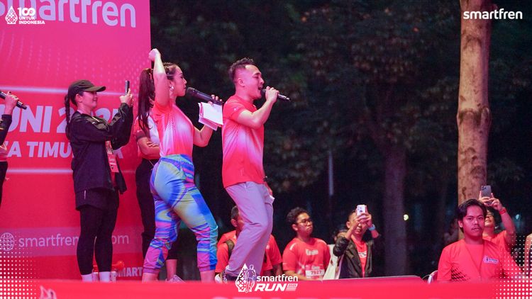 Race photo from Smartfren Run 2025 
