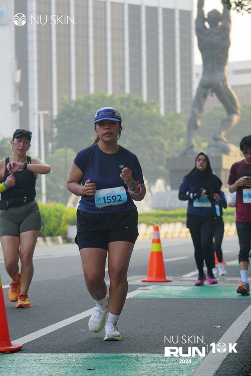 Race photo from Nu Skin Run 10K
