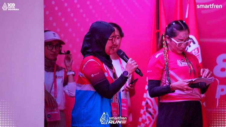 Race photo from Smartfren Run 2025 
