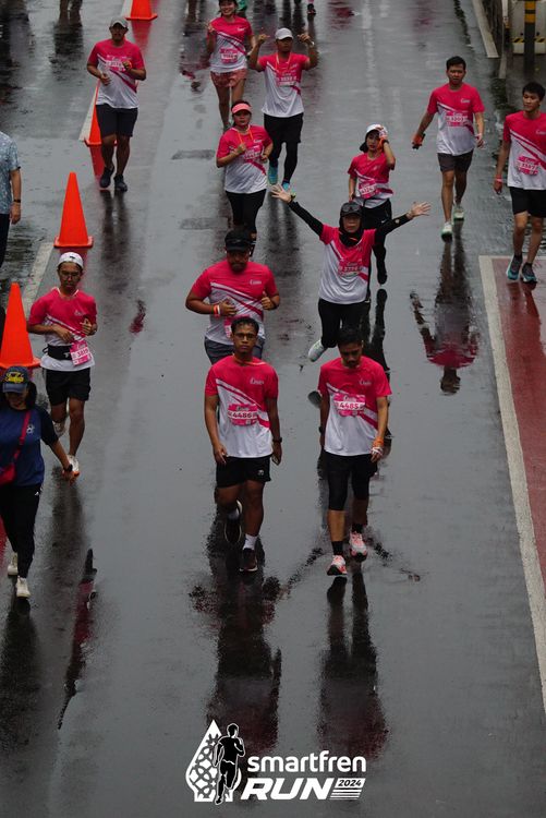 Race photo from Smartfren Run 2024