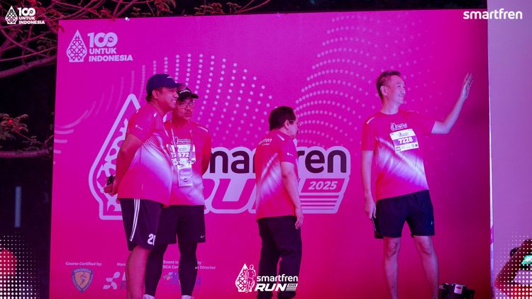 Race photo from Smartfren Run 2025 