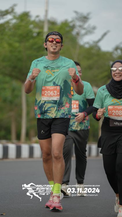 Race photo from Arutmin Borneo Run 2024