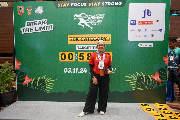 Race photo from Arutmin Borneo Run 2024