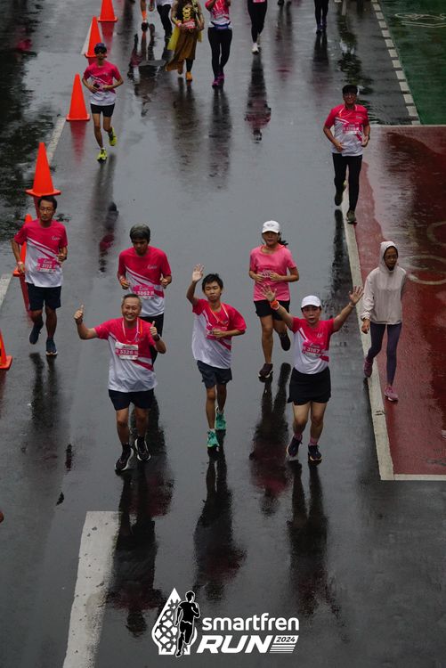 Race photo from Smartfren Run 2024