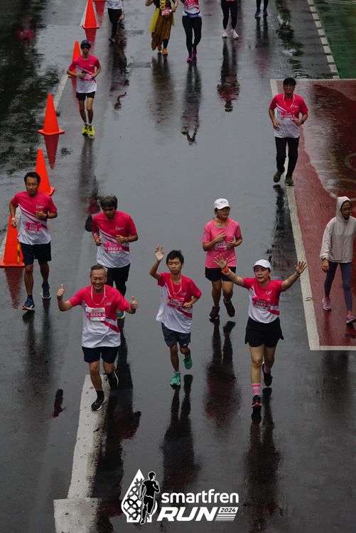 Race photo from Smartfren Run 2024