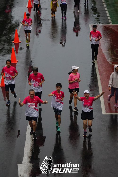 Race photo from Smartfren Run 2024