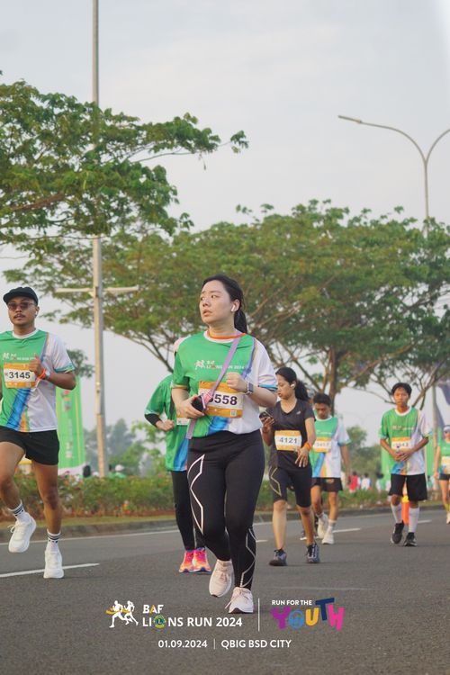 Race photo from BAF LIONS RUN 2024