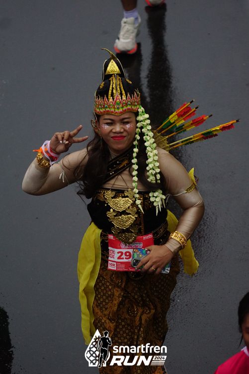 Race photo from Smartfren Run 2024