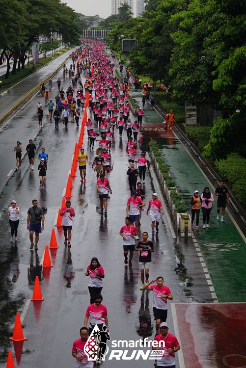 Race photo from Smartfren Run 2024