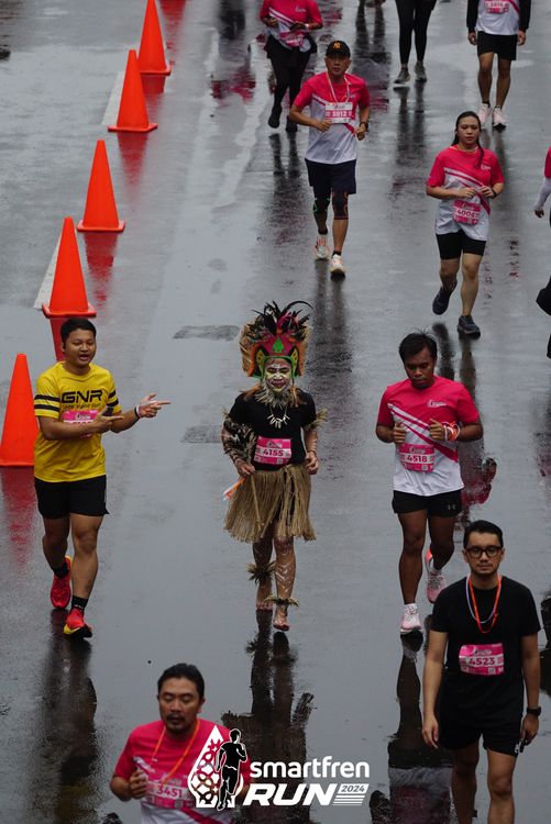 Race photo from Smartfren Run 2024