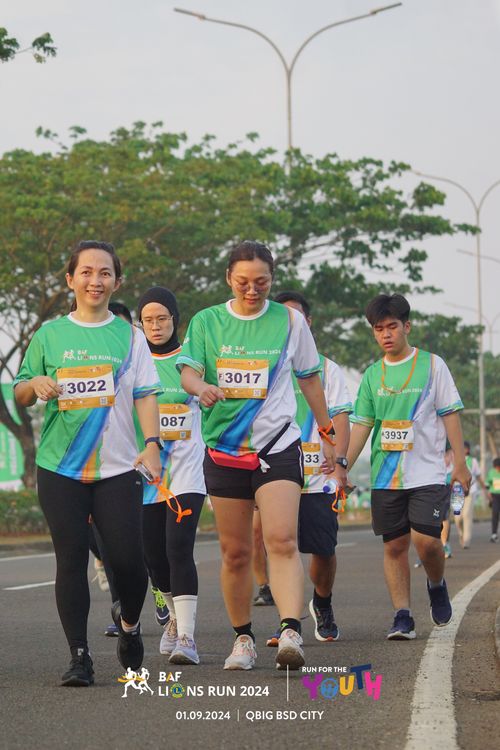 Race photo from BAF LIONS RUN 2024
