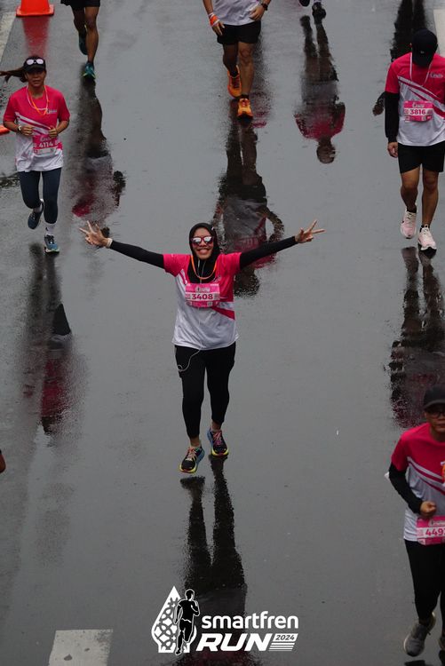 Race photo from Smartfren Run 2024