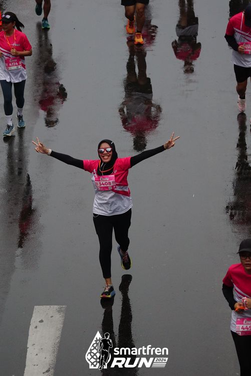 Race photo from Smartfren Run 2024