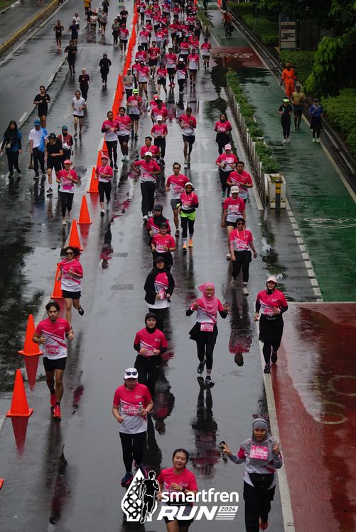 Race photo from Smartfren Run 2024