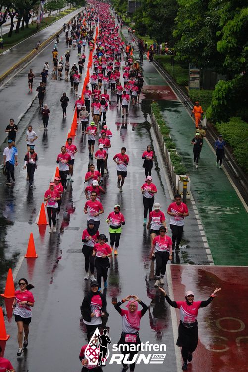 Race photo from Smartfren Run 2024