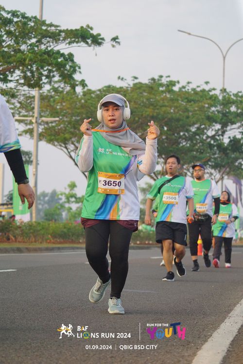 Race photo from BAF LIONS RUN 2024