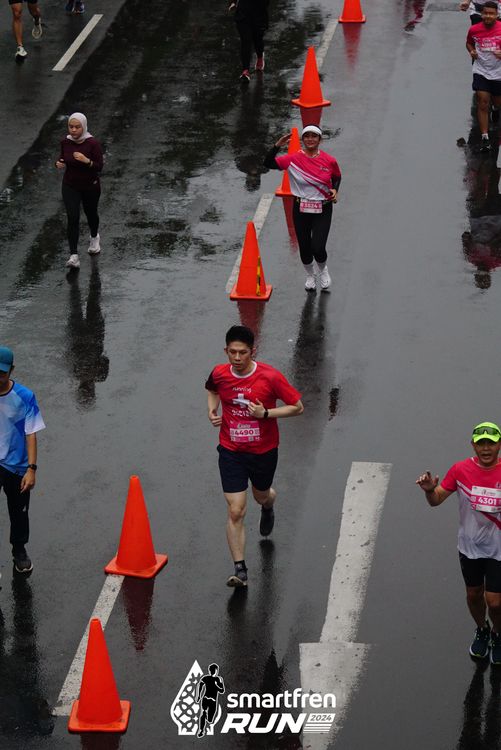Race photo from Smartfren Run 2024