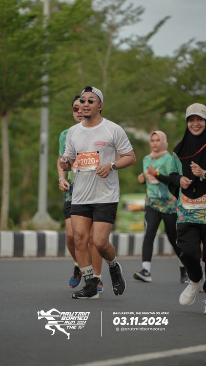 Race photo from Arutmin Borneo Run 2024