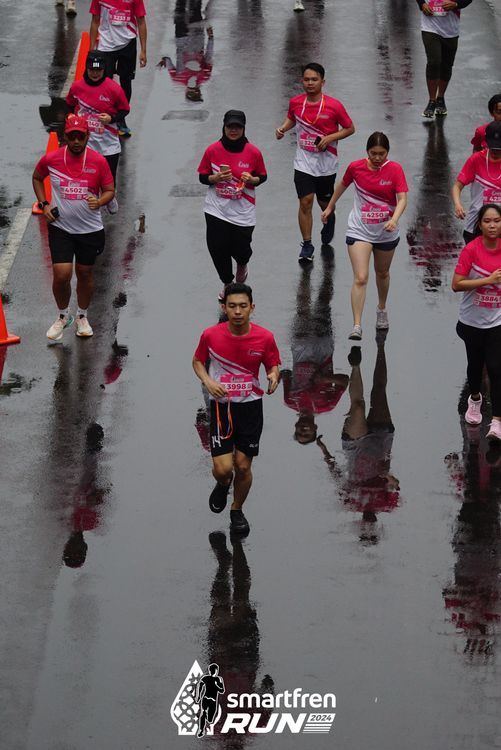 Race photo from Smartfren Run 2024