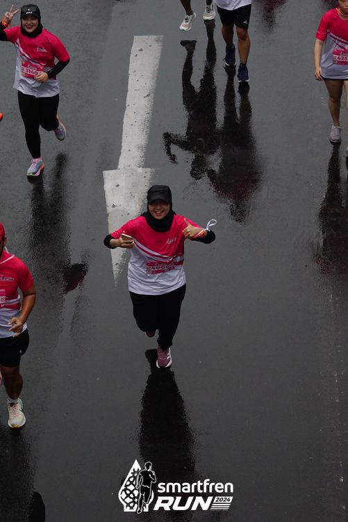 Race photo from Smartfren Run 2024