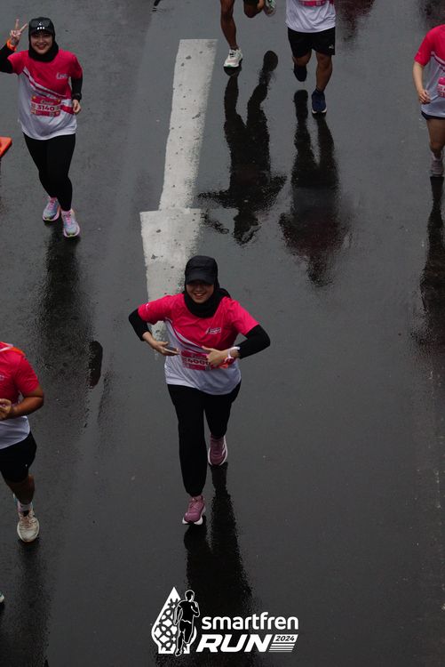 Race photo from Smartfren Run 2024