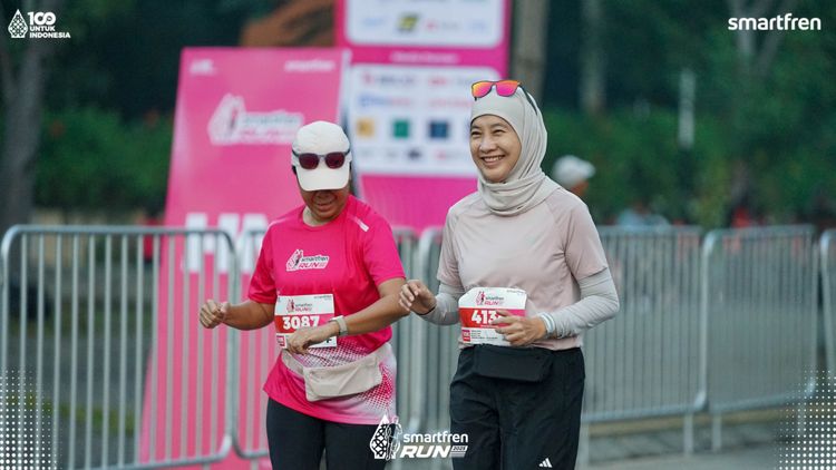 Race photo from Smartfren Run 2025 