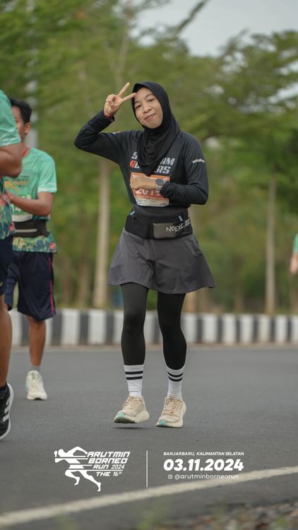 Race photo from Arutmin Borneo Run 2024
