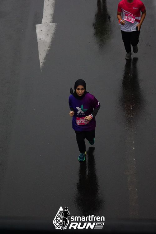 Race photo from Smartfren Run 2024