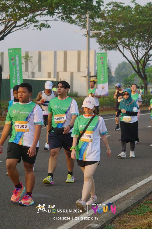 Race photo from BAF LIONS RUN 2024