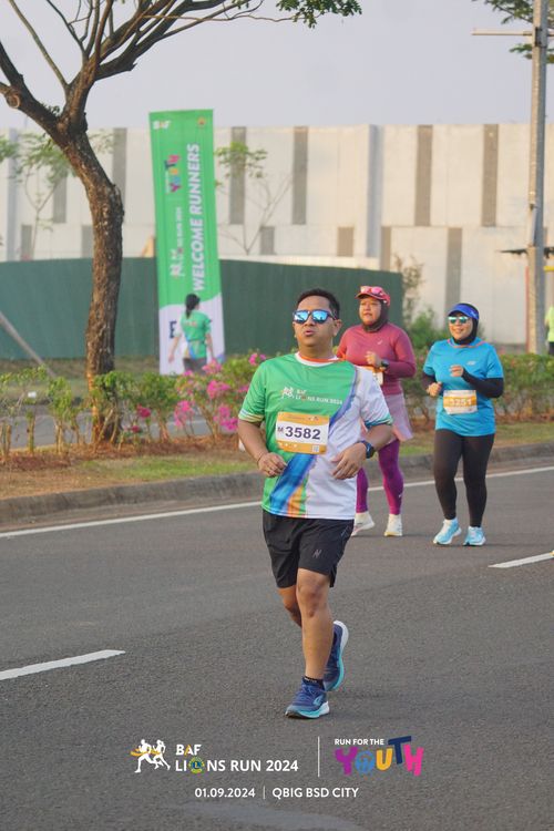 Race photo from BAF LIONS RUN 2024