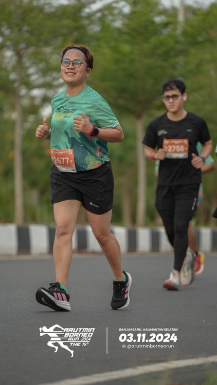 Race photo from Arutmin Borneo Run 2024