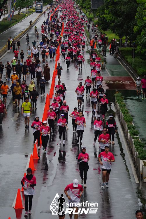 Race photo from Smartfren Run 2024
