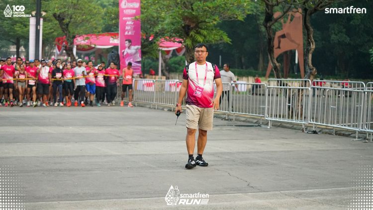 Race photo from Smartfren Run 2025 