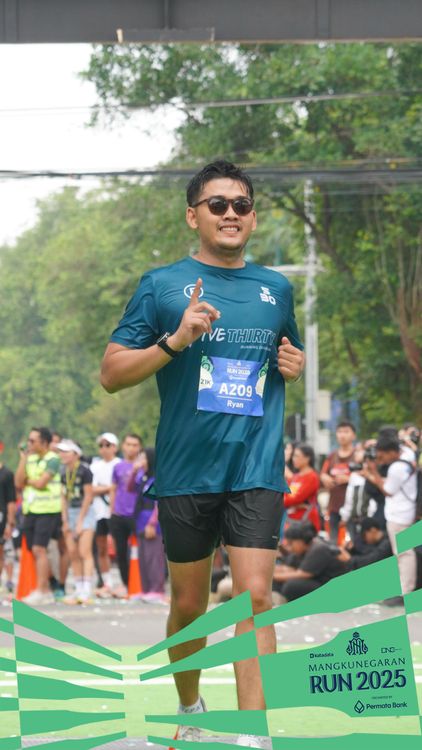 Race photo from Mangkunegaran Run 2025