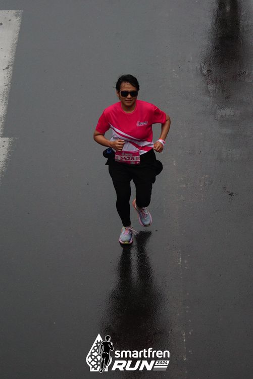 Race photo from Smartfren Run 2024