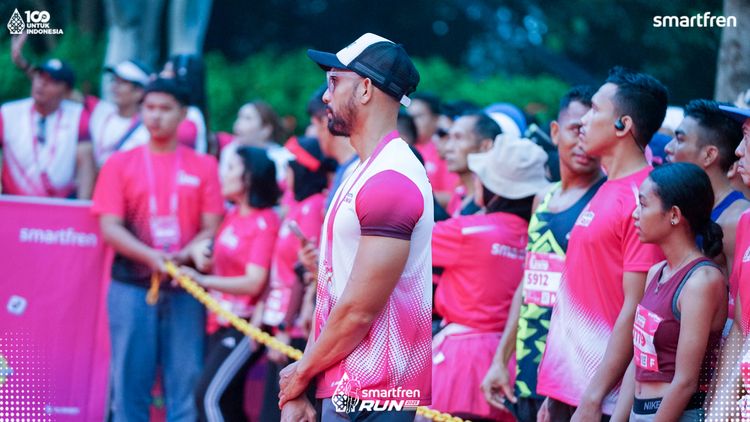 Race photo from Smartfren Run 2025 