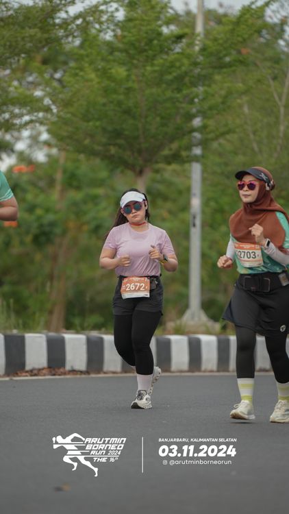 Race photo from Arutmin Borneo Run 2024