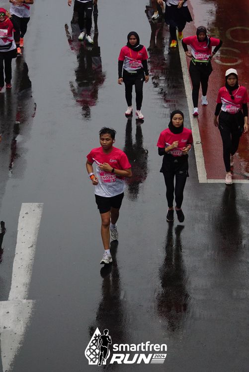 Race photo from Smartfren Run 2024