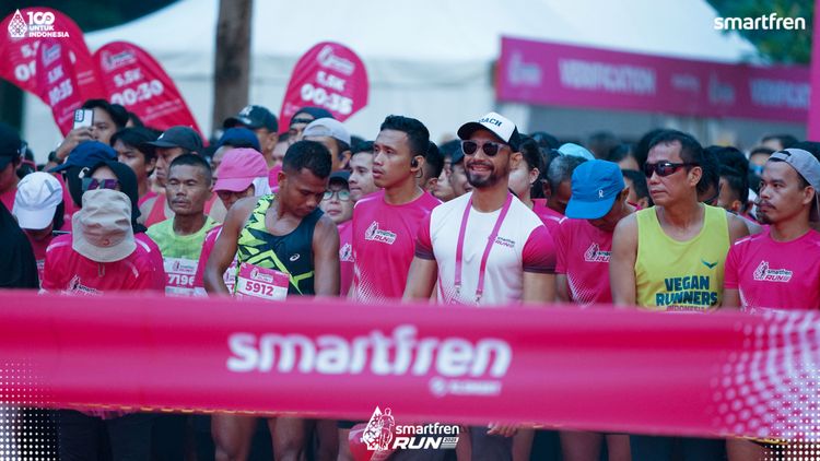 Race photo from Smartfren Run 2025 