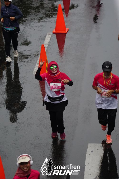 Race photo from Smartfren Run 2024