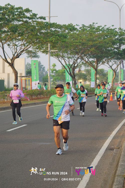 Race photo from BAF LIONS RUN 2024