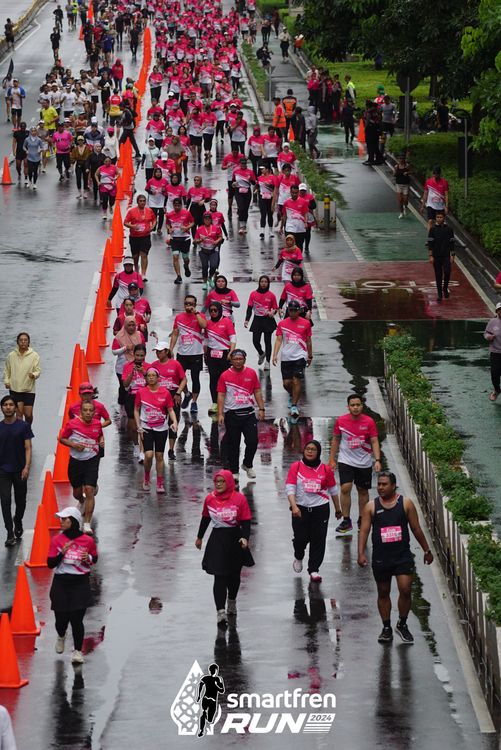 Race photo from Smartfren Run 2024