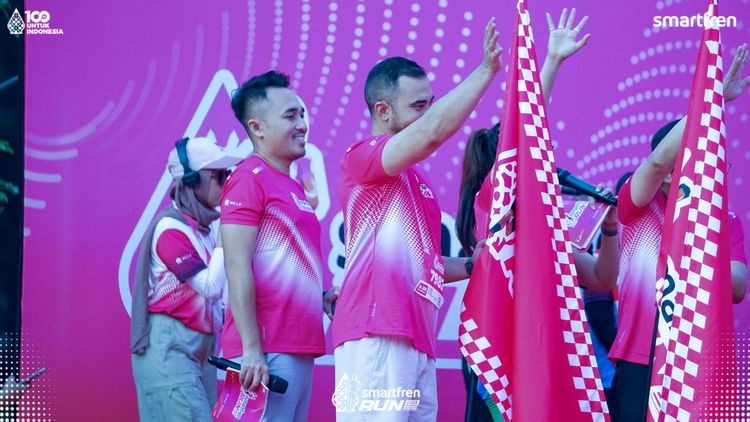 Race photo from Smartfren Run 2025 