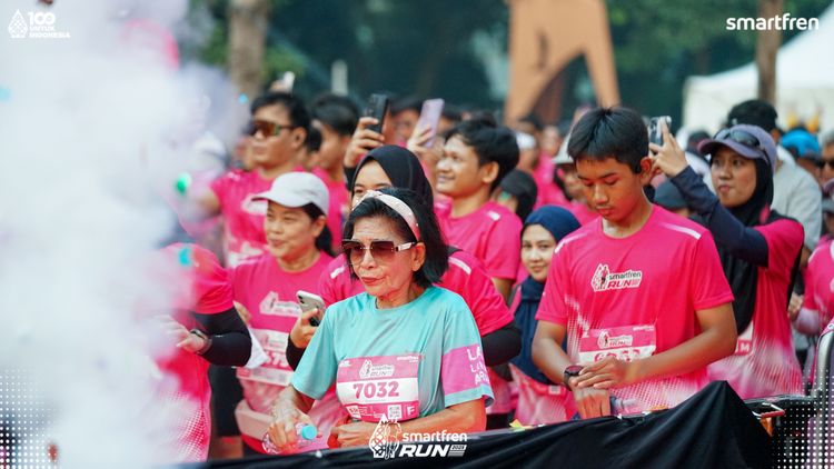 Race photo from Smartfren Run 2025 