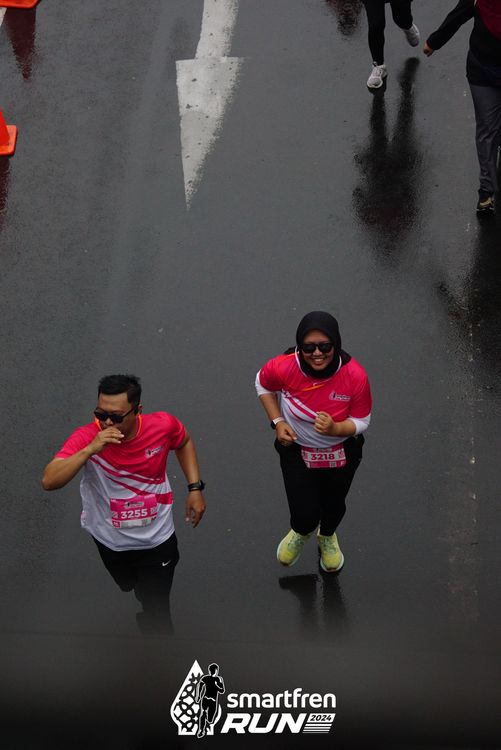 Race photo from Smartfren Run 2024