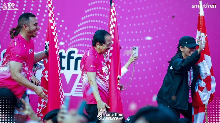 Race photo from Smartfren Run 2025 